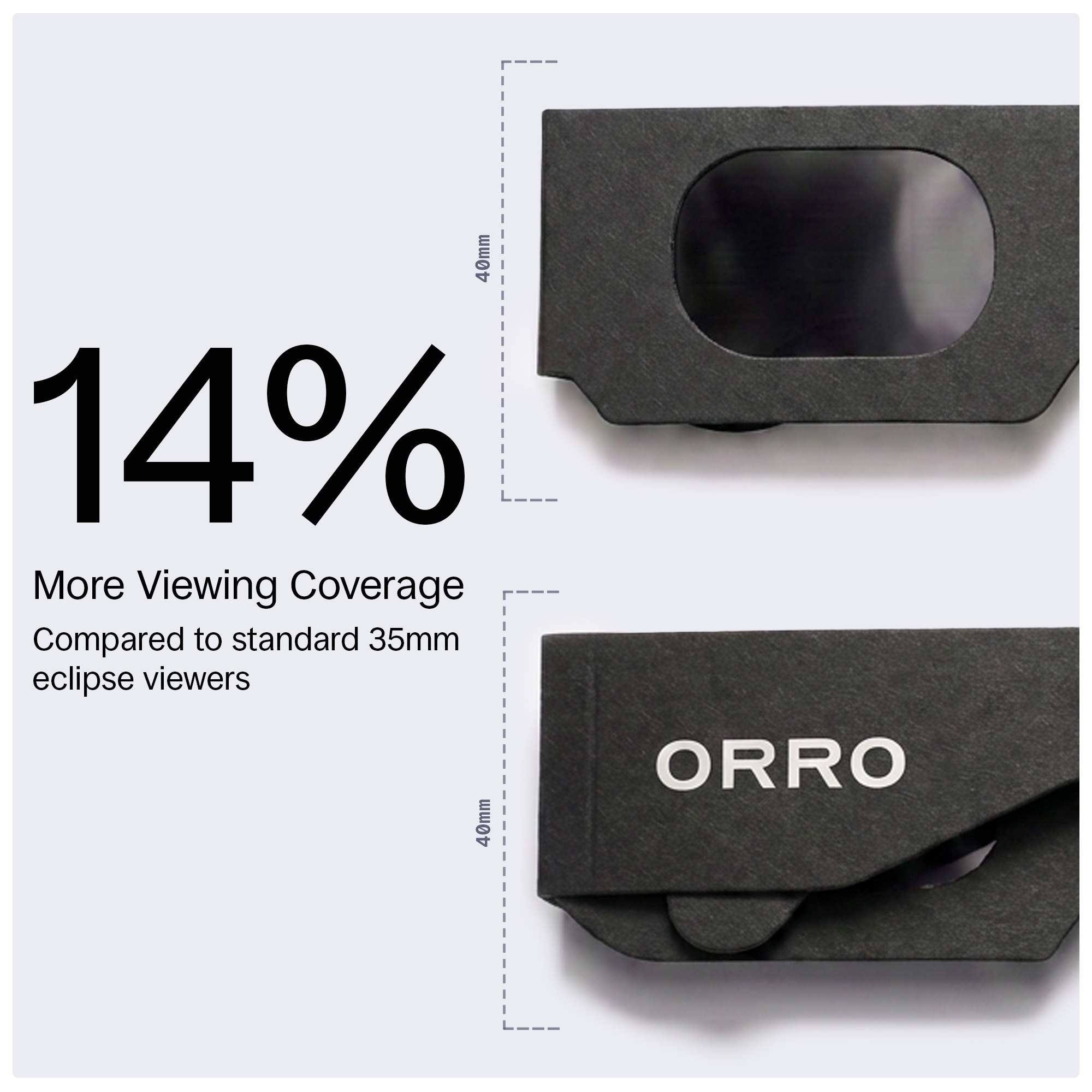 40mm Modern Solar Eclipse Glasses Matte Paper - Limited Edition