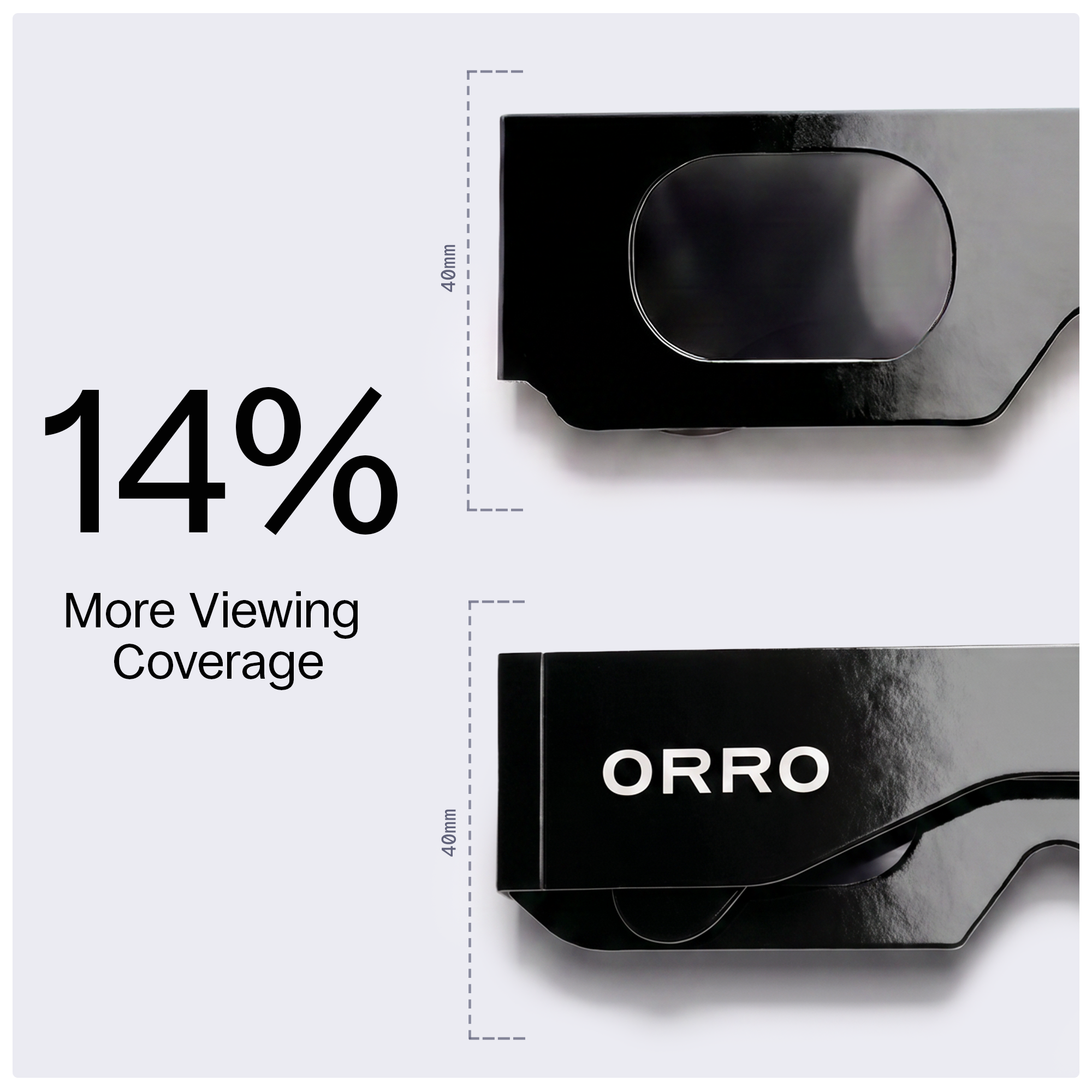 Lunettes modernes pour éclipse solaire de 40 mm