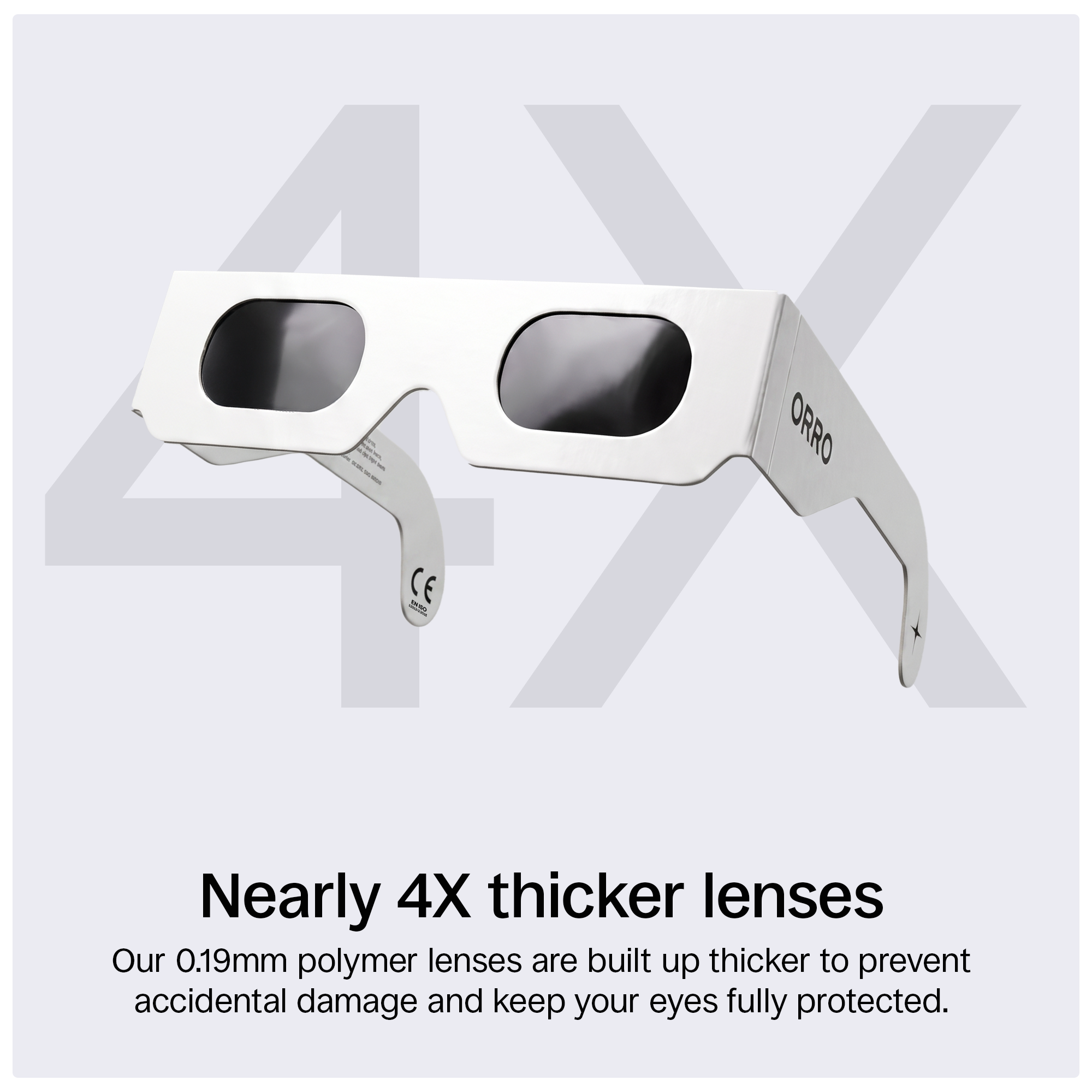 Lunettes modernes pour éclipse solaire de 40 mm