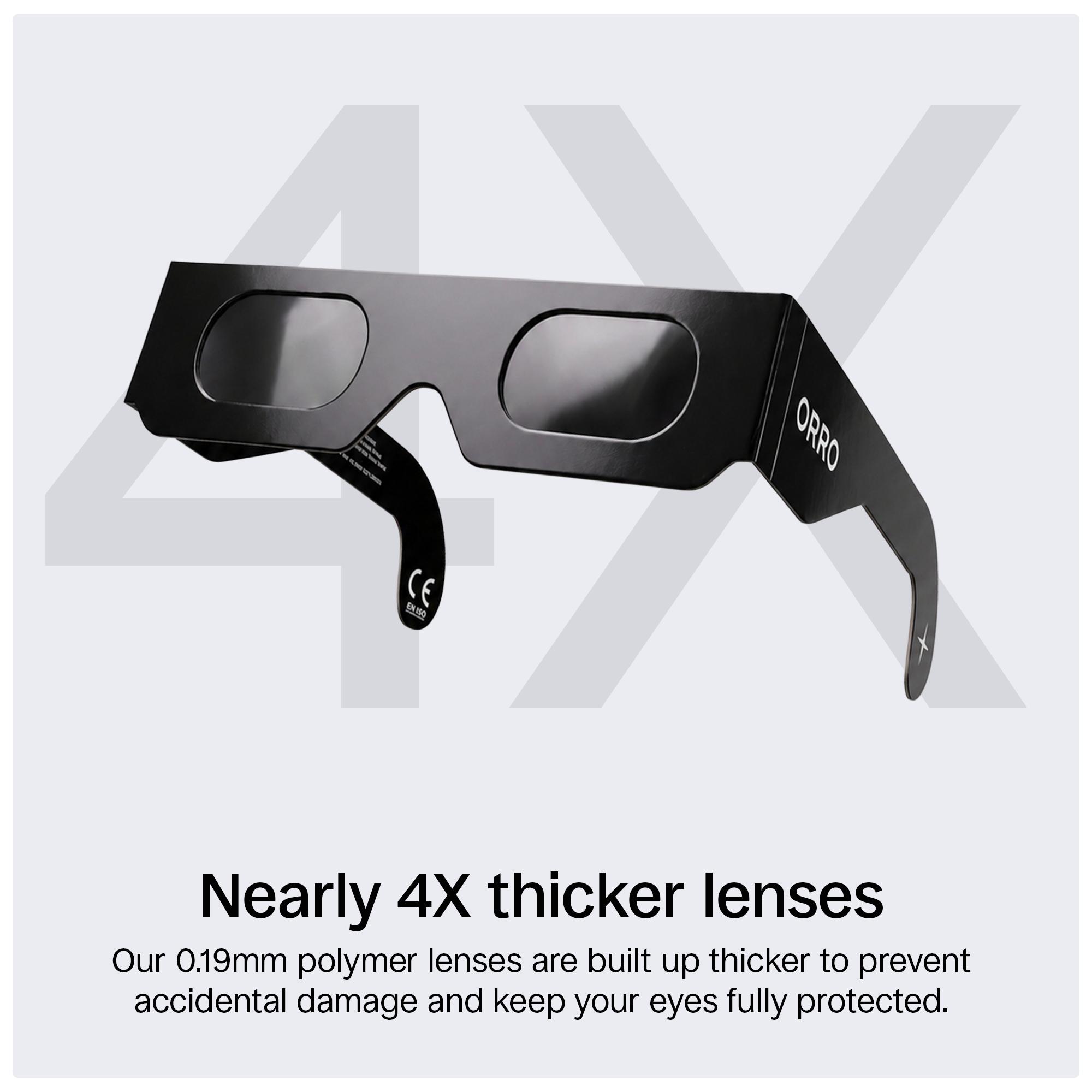 Lunettes modernes pour éclipse solaire de 40 mm