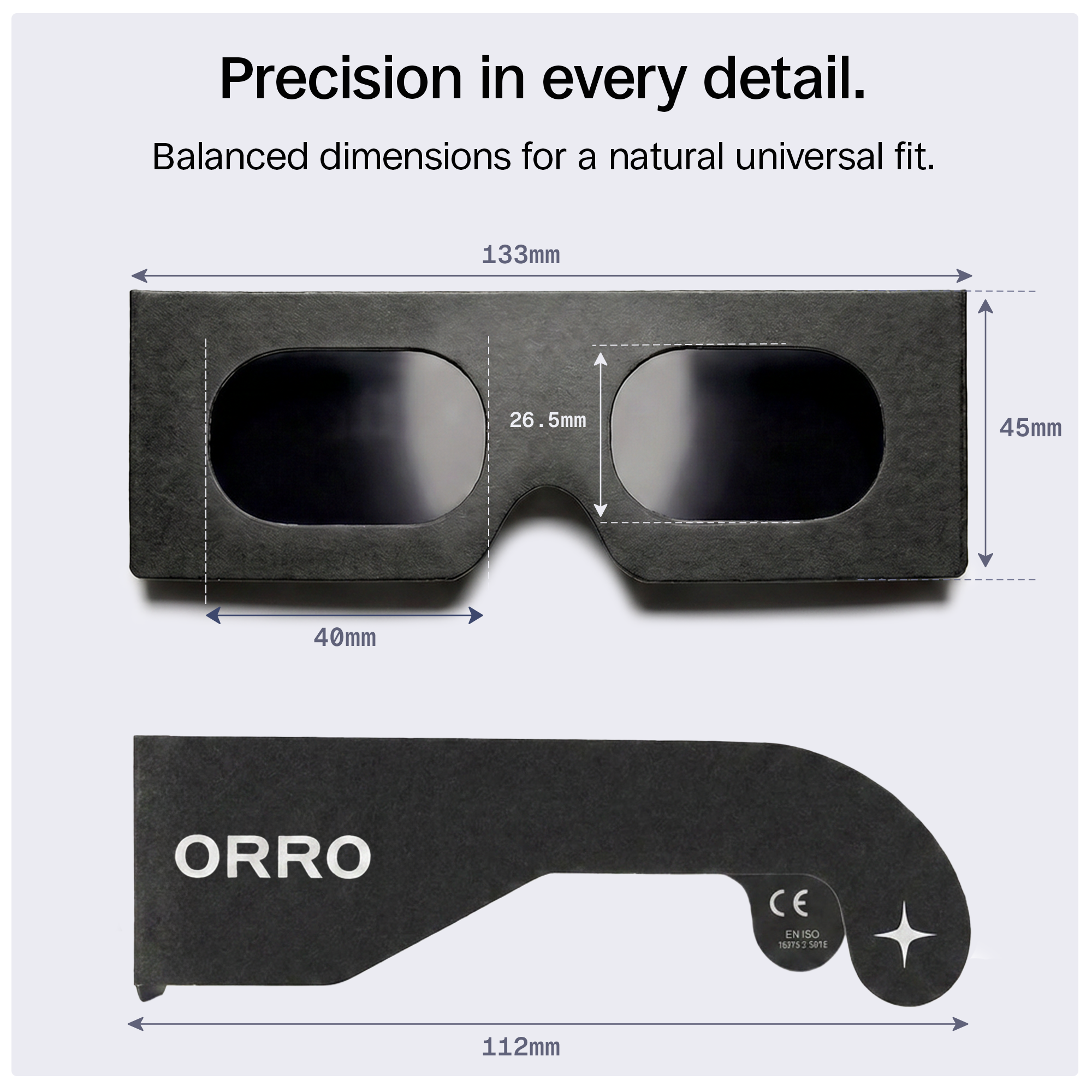 45mm Edge Solar Eclipse Glasses Matte Paper - Limited Edition