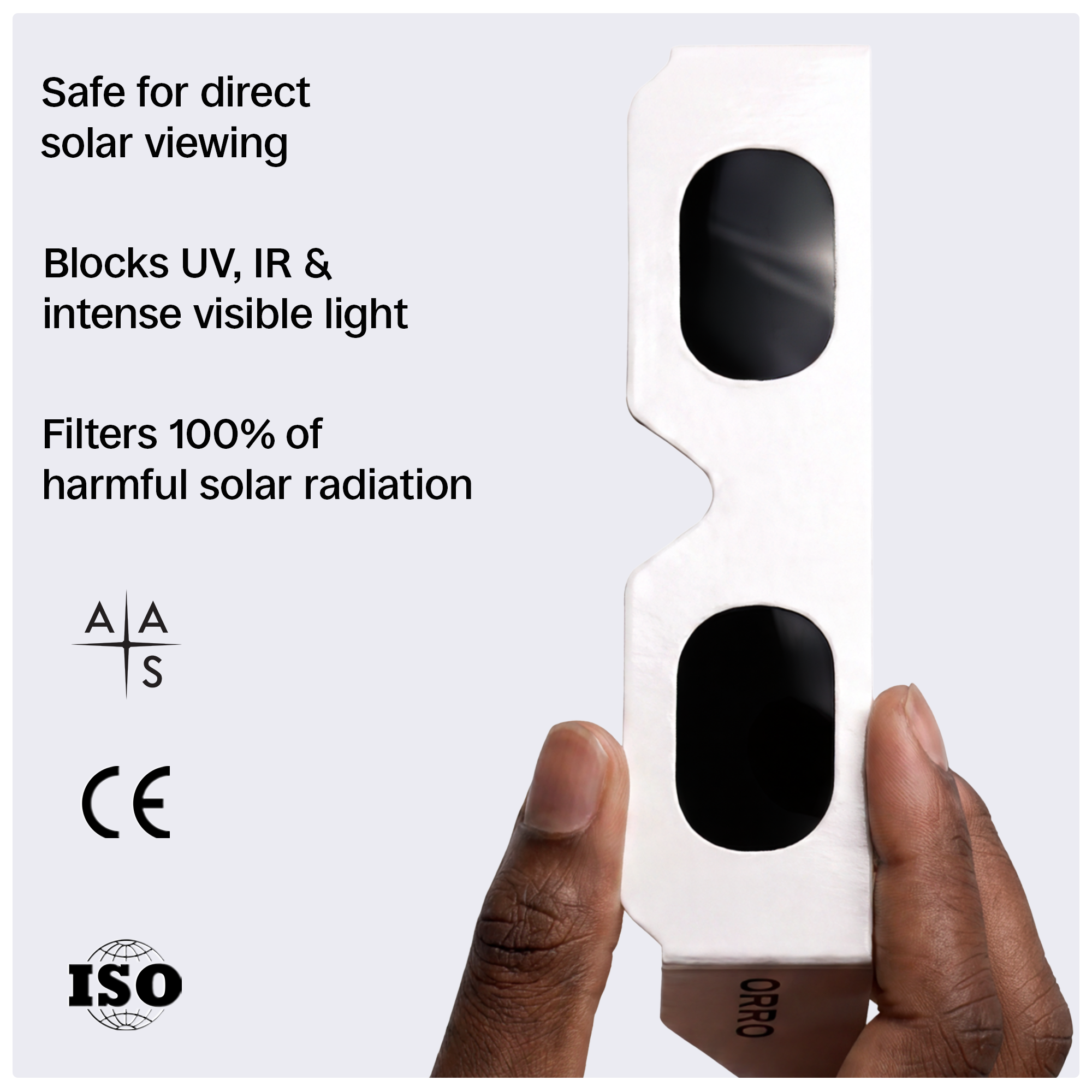 Lunettes modernes pour éclipse solaire de 40 mm