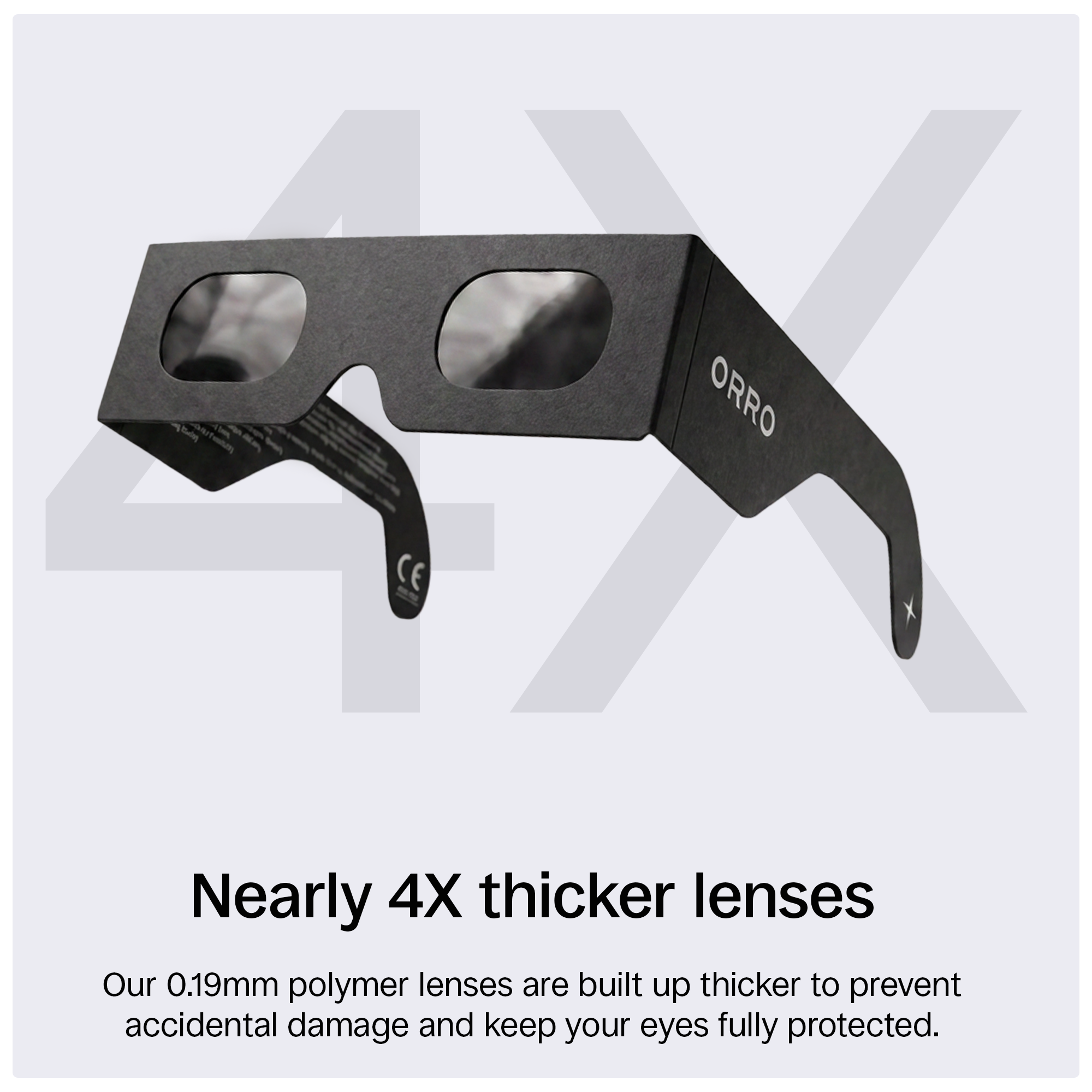 45mm Edge Solar Eclipse Glasses Matte Paper - Limited Edition