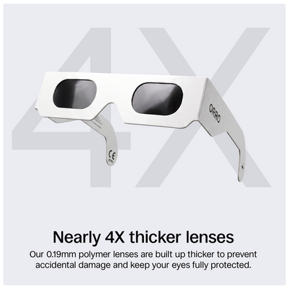 Lunettes modernes pour éclipse solaire de 40 mm