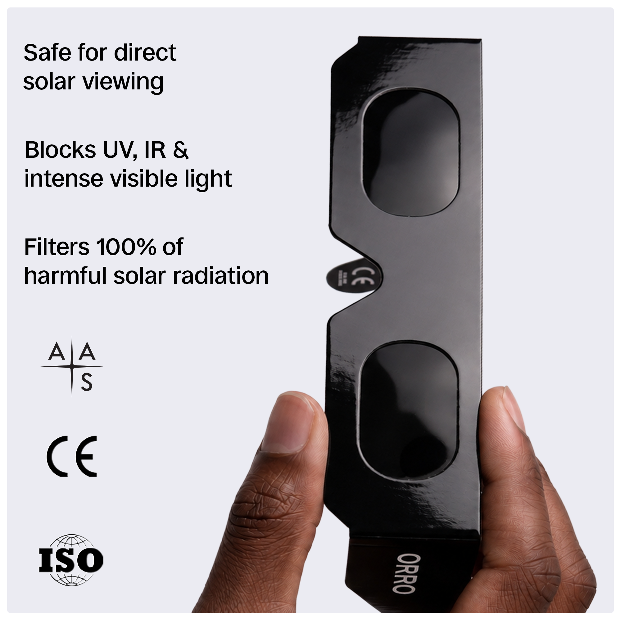 Lunettes modernes pour éclipse solaire de 40 mm